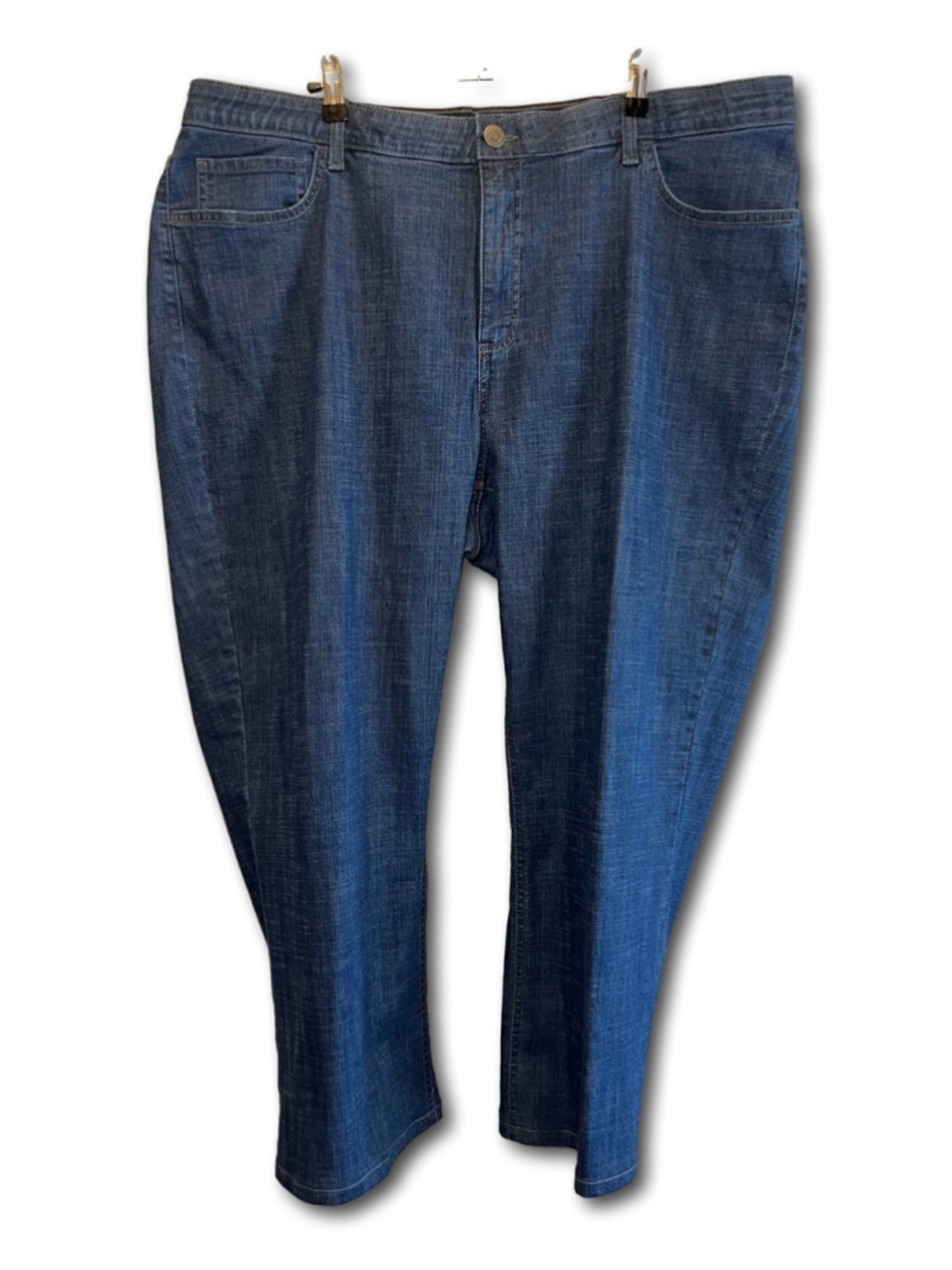 Riders by Lee Denim Jeans Women's Plus Size 22W/M No Gap Waistband Straight Leg